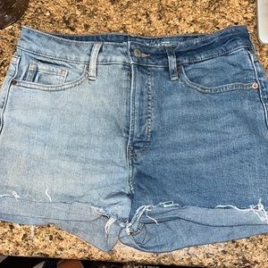 2-tone Jean shorts